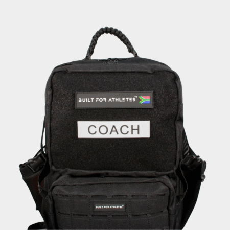 Coach Patch White Back & Black Text