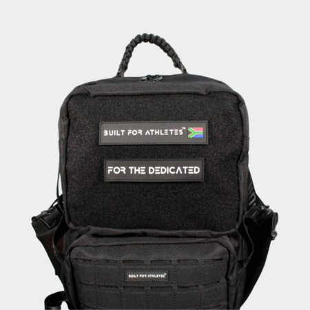 For The Dedicated Patch Black Back & White Text