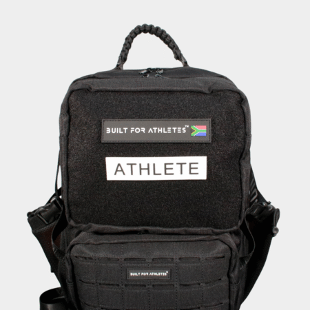 Athlete Patch White Back & Black Text