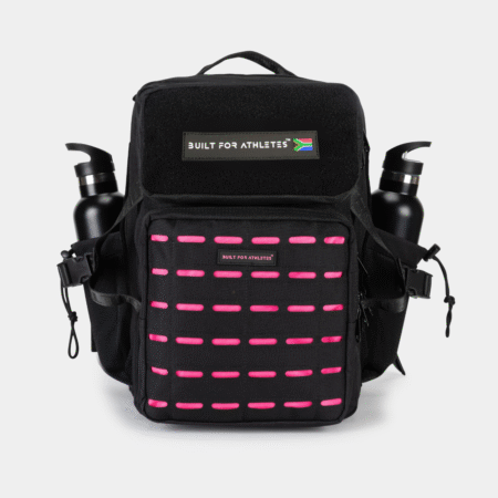 Medium 25L Gym Backpack Black & Pink
