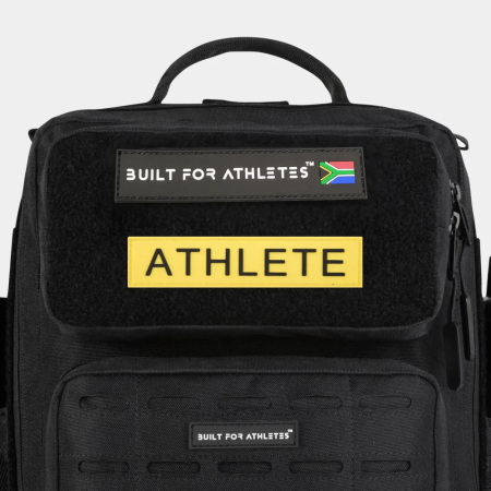 Athlete Patch Yellow Back & Black Text
