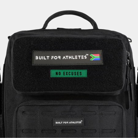 No Excuses Patch Green Back & Black Text