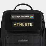 Athlete Patch Black Back & Yellow Text