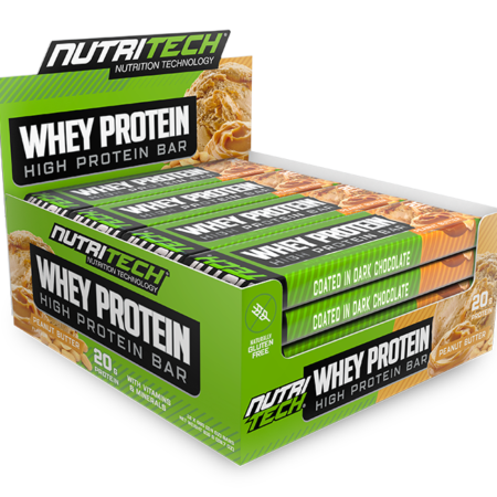 Nutritech Whey Protein Bars Peanut Butter 12 x 68g