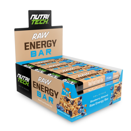 Endurade Raw Energy Bar Blueberry Almond 12 x 45g