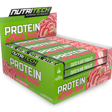 Nutritech Whey Protein Bars Strawberry Granola 12 x 68g