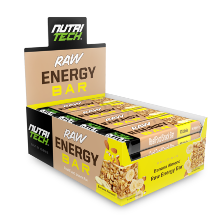 Endurade Raw Energy Bar Banana Almond 12 x 45g